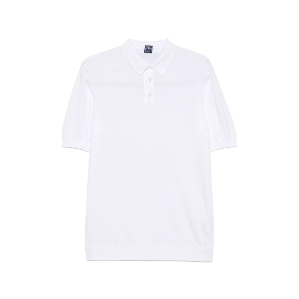 Fedeli White Polo Shirts Men